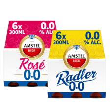Amstel radler 0.0% of rosé 0.0%
